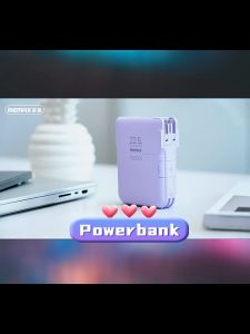 Remax PowerBank: พาวเวอร์แบงค์พร้อมสายเคเบิล 10000/15000 mAh ผู้ที่ใช้ iPhone และ Android