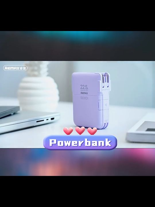 Remax PowerBankพาวเวอร์แบงค์พร้อมสายเคเบิลในตัว 10000/15000 mAh for ios ...