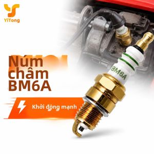 Bugi Đánh Lửa Động Cơ Nhỏ Yitong BM6A Điện Cực Bền Dùng Cho Máy Kéo Máy Cưa Xích Máy Cắt Cỏ Máy Làm Đất Thiết Bị Làm Vườn