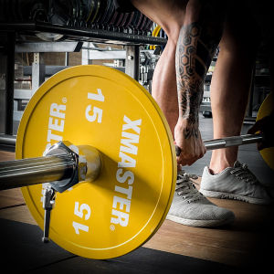 XMASTER Calibrated Colour Steel Plate-Powder Coated 10KG-25KG Weight Plate IPF standard Fitness Training Home Gym Powerlifting ROGUE ELEIKO