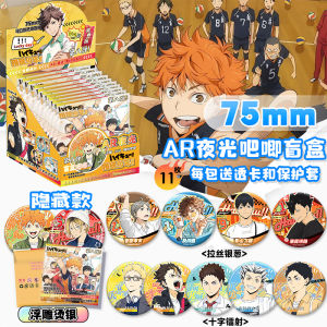 Volleyball Boy AR Night Glow Collectible Figure Silver Plated Iron Boxed Laser Etched Trendy Toy Blind Box Anime Series