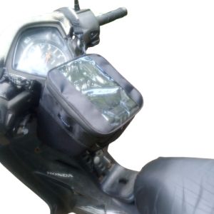 Tas stang motor waterproof free rain cover dan tali selempang