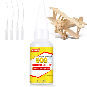 JXVX High-strength 502 Wood Super Glue Instant Quick-drying Cyanoacrylate Adhesive Leather Rubber Wood Metal Strong Fast Dry 502