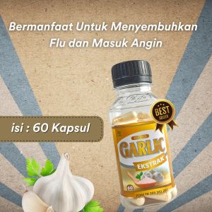 KAPSUL EKSTRAK GARLIC 60 KAPSUL SYIFA BAWANG PUTIH BLACK GARLIC