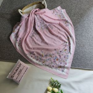 Hijab segi empat frinting sumblime motif Kirana/jilbab lasercut Kerudung Wanita Katun Square Voal Muslim Printing Lembut Nyaman