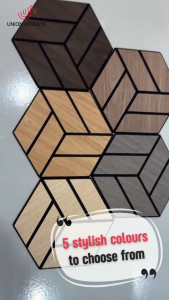 [Wood Veneer]🌳 Hexagon - 1pc Sound Proof Acoustic Panel Self-Adhesive Studio Office Home Wall Karaoke Restaurant 30x15cm