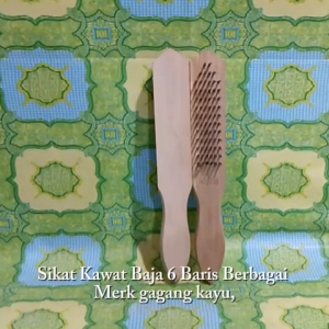 Sikat Kawat Baja 6 Baris Berbagai Merk Gg Kayu
