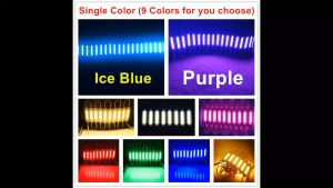 5/10/20 Pieces DC12V DC24V LED Module Truck Side Marker Indicator Light COB 6LED Super Bright for Bus Lorry Trailer Warning Lamp (10 Colors for you choose)