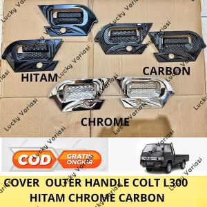 Paket Outer Handle Colt L-300 L300 Hitam chrome & Carbon
