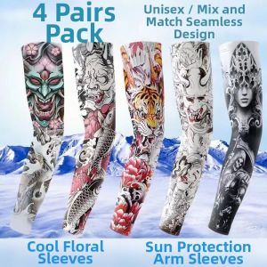 Summer UV Protection Ice Silk Thin Cycling Arm Sleeves