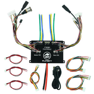 FLIPSKY FT85BD Dual ESC 84V 200A With Aluminum Case NON-VESC For Electric Skateboard / Scooter / Ebike Speed Controller ESK8