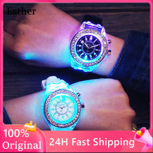 Couple watch sale water proof Silicone watch for men Women Sports Watches ladies watches on sale branded luminous watch for couple Diamond LED Big Dial Wristwatch For Men Gift for bf and gf Luxury watch for women men Lover Watches 手表