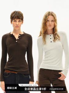 เสื้อยืดคอกลมแขนยาวทรงสลิมฟิตสำหรับผู้หญิง SMIIILE เสื้อเชิ้ตชั้นในสีขาวสำหรับใส่ไปทำงานในฤดูใบไม้ร่วง