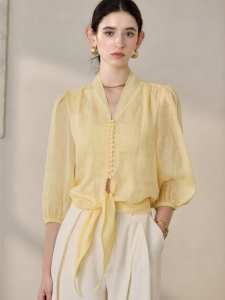 Roey s house | Sun Protection Double-layer Premium Ramie Shirt