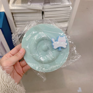 Large Caliber Dustproof Silicone Cup Lid Food Grade Tea Cup Lid Cartoon Figure Indentation Universal Cup Lid Kitchen Diningware