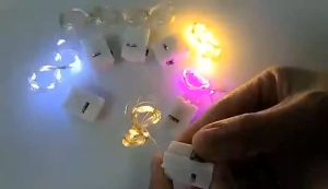 1M/2M/3M LED Light String Copper Wire lamp With Battery 3 Modes Fairy Lights For Gift Box Room Home Decor LED Strip Lighting Festival Supplies Party Needs String Lights Indoor Christmas Decorations Lights Wreath Xmas Tree Ornaments Diy Modelling Lamp