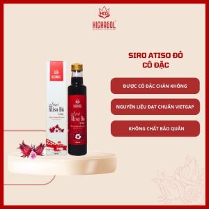 Siro Atiso đỏ Cô đặc Hichagol thơm ngon bổ sung năng lượng và đẹp da. chiết suất từ đài hoa Atiso đỏ [Chai 250ml]