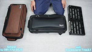 Simpel รุ่น RB3.1 กระเป๋าใส่บอร์ดเอฟเฟค Rockboard Tres3.1 วัสดุหนังพีวีซี สีดำ ขนาด 54x25x9 ซม.