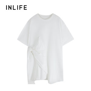 INLIFE | Gentle and Elegant Asymmetrical Bow Dress