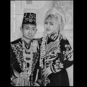SKETSA WAJAH ( 2 WAJAH ) / JASA SKETSA LUKISAN WAJAH WARNA HITAM PUTIH SKETSA LUKISAN PENSIL JASA GAMBAR SKETSA WAJAH LUKISAN FOTO SKETSA WAJAH