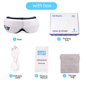 6D Smart Eye Massager Eye Relax Fatigue Airbag Compress Vibration Eye Care Instrument Bluetooth Music Eye Massage Sleepping Mask