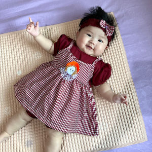 0-9 Bulan Stelan Baju Celana & Bando Anak Bayi Perempuan. Setelan Pakaian Dress Baby Cewek Lucu & Murah I LOVE MM