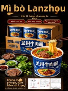 YUEMUXIAN | Mì Bò Nhanh Chóng Không Chiên Thật Lanzhou Xô