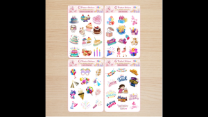 Birthday Sticker Pack (50pcs) | Cute Party Stickers | Waterproof / Matte / Laminated | Journal Gift