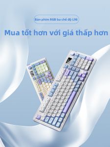 Langtu | Quiet Wireless Keyboard for Typing Gaming Office with Display and Bluetooth Tri-Mode