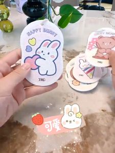 Cute Cartoon Dish Wash Compressed Sponge Magic Wood Pulp Cleaning Reusable Non-stick Oil Kitchen Span Basuh Cuci Pinggan