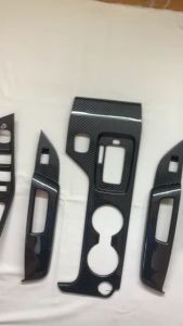 Ốp nội thất CARBON xe Mazda BT50 2013 - 2023 xe số tự động bản 2 cầu chất liệu Nhựa vân Cacbon