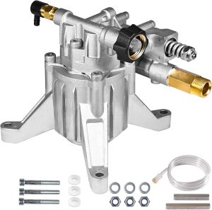 YAMATIC 7/8 "เพลาแนวตั้งเครื่องสูบล้างด้วยแรงดันด้านหลังทางเข้า/ทางออก3000 PSI 2.5 GPM ปั๊มทดแทนสำหรับเครื่องซักผ้าไฟฟ้า