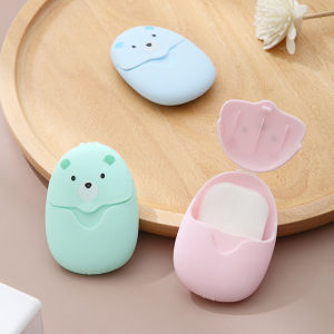 แท็บเล็ตสบู่แบบพกพาสำหรับเดินทางโดยรุกรานแท็บเล็ตสบู่แบบใช้แล้วทิ้งกระเป๋าใส่บัตรกระดาษ50ชิ้นล้างทำความสะอาดด้วยมือ