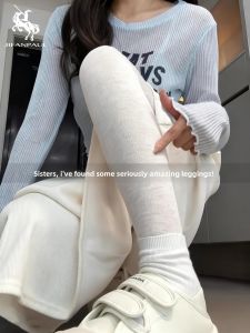 JIFANPAUL | White Womens Underwear Pants 2025 Autumn Winter New Arrival Warm Thicken Slimming Tights