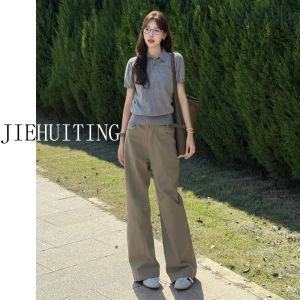 Quần Jeans Ống Rộng Cạp Cao Cho Nữ Mùa Hè 2025 Quần Jeans Denim Dài Dài Đến Sàn Phong Cách Thường Ngày Cho Người Cao