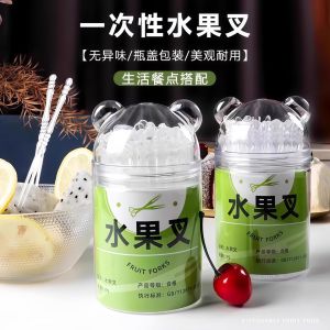 Kẹp Trái Cây Dùng Một Lần Cấp Thực Phẩm Bằng Nhựa Di Động an Toàn Cho Trẻ Em Kẹp Bánh Cho Gia Đình Nhà Hàng Dùng Một Lần