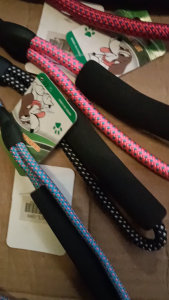 1-6set 4Size Pet Durable Nylon Foam Handle Leash and Collar