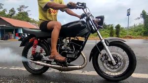 Knalpot Kolong tello RX KING RX-King RX Spesial PK RACING MUFFLER Suara Garing Terlaris