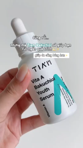 TIAM Serum Vitamin A Chống Lão Hóa 30ml - Giảm Nếp Nhăn/Tăng Đàn Hồi/Phục Hồi Da - Công Thức Retinol 0.5% Kích Thích Tái Tạo Collagen Giảm Sâu Nếp Nhăn & Chảy Xệ Cải Thiện Kết Cấu & Mật Độ Da