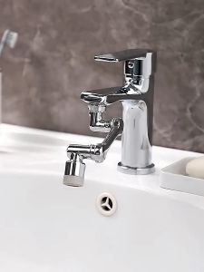 《SG Stock》Robotic arm rotates 1080° faucet New splash head kitchen aerator universal extension tap washbasin toilet