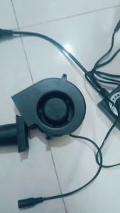 Quạt Thổi Gió Kèm nguồn chỉnh tốc độ không chổi than bếp nướng bếp củi bếp dầu thải