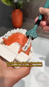 [2in1] Sikat Gigi Tiga Sisi 3D Ultra Lembut Menyikat Bersih Three Side Spiral Bulu Halus Toothbrush