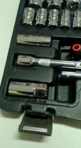 KUNCI SOK 44PCS KUNCI SOCK SET LENGKAP RATCHET SOCKET SET 44 PCS SHOCK RING PAS PERKAKAS SET