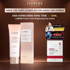 |Flash Sale| Kem Chống Nắng Chống Lão Hóa LOMERE Nấm Truffle 50ml SPF50+ PA++++ Phổ Rộng Dưỡng Sáng Nâng Tone Tự Nhiên Cho Nữ Văn Phòng | LOMERE Prime Truffle Cell Repair Brightening Sun Cream