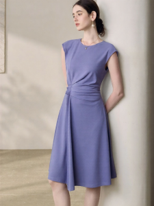 Roey s house | Commute Twisted Waist Accent A-Line Dress
