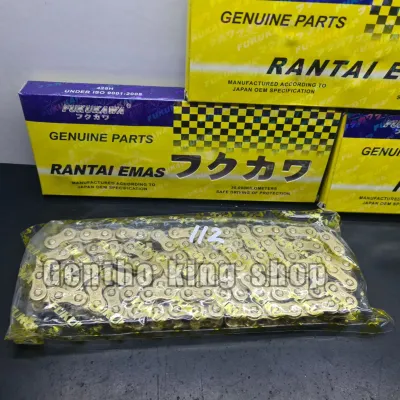 RANTAI RANTE KUNING MOTOR /RANTAI GOLD EMAS FUKUKAWA 428H 112L 128L 140L