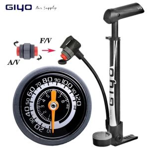 GIYO 2in1 Pompa Sepeda Duduk dan Tangan 120Psi Portable Bicycle Pump