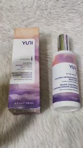 YUNI Beauty Calming Body Mist My OM World - Natural Aromatic Oils - Relaxing Stress Relief - Promotes Focus & Clarity - All Natural Paraben-Free Cruelty-Free 118mL