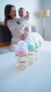 Chai cho con bú 150ml/180ml chai mềm silicon an toàn và vô vị