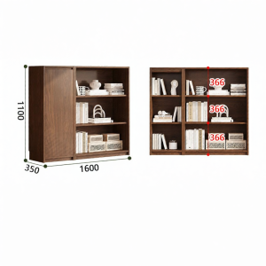 Retro Multipurpose Wooden Bookcase